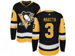 Adidas Pittsburgh Penguins #3 Olli Maatta Authentic Black Home NHL Jersey