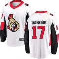 Ottawa Senators #17 Nate Thompson Fanatics Branded White Away Breakaway NHL Jersey