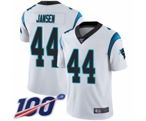 Carolina Panthers #44 J.J. Jansen White Vapor Untouchable Limited Player 100th Season Football Jersey