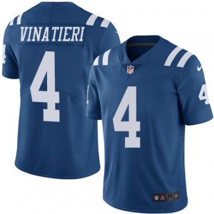 Indianapolis Colts #4 Adam Vinatieri Elite Royal Blue Rush Vapor Untouchable NFL Jersey