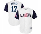 USA Baseball #17 Pat Neshek White 2017 World Baseball Classic Replica Team Jersey