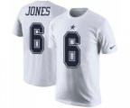 Dallas Cowboys #6 Chris Jones White Rush Pride Name & Number T-Shirt