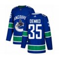 Vancouver Canucks #35 Thatcher Demko Authentic Blue Home Hockey Jersey