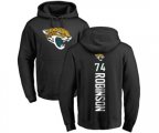Jacksonville Jaguars #74 Cam Robinson Black Backer Pullover Hoodie