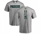 Green Bay Packers #89 Marcedes Lewis Ash Backer T-Shirt