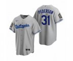 Los Angeles Dodgers Joc Pederson Gray 2020 World Series Replica Road Jersey