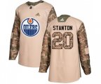 Edmonton Oilers #20 Ryan Stanton Authentic Camo Veterans Day Practice NHL Jersey