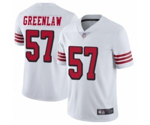 San Francisco 49ers #57 Dre Greenlaw Limited White Rush Vapor Untouchable Football Jersey