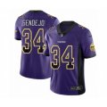 Minnesota Vikings #34 Andrew Sendejo Limited Purple Rush Drift Fashion NFL Jersey