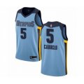 Memphis Grizzlies #5 Bruno Caboclo Authentic Light Blue Basketball Jersey Statement Edition