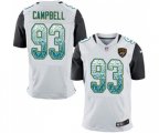 Jacksonville Jaguars #93 Calais Campbell Elite White Road Drift Fashion Football Jersey