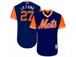 New York Mets #27 Jeurys Familia La Fama Authentic Royal Blue 2017 Players Weekend MLB Jersey