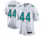 Miami Dolphins #44 Stephone Anthony Game White Football Jersey