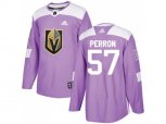 Vegas Golden Knights #57 David Perron Purple Authentic Fights Cancer Stitched NHL Jersey