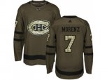 Montreal Canadiens #7 Howie Morenz Green Salute to Service Stitched NHL Jersey
