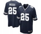 Dallas Cowboys #25 Xavier Woods Game Navy Blue Team Color Football Jersey