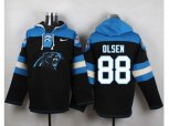 Carolina Panthers #88 Greg Olsen Black Player Pullover NFL Hoodie