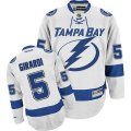 Tampa Bay Lightning #5 Dan Girardi Authentic White Away NHL Jersey