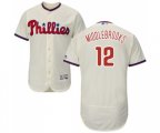 hiladelphia Phillies #12 Will Middlebrooks Cream Alternate Flex Base Authentic Collection Baseball Jersey