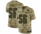 New England Patriots #56 Andre Tippett Limited Camo 2018 Salute to Service NFL Jersey