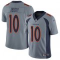 Denver Broncos #10 Jerry Jeudy Gray Stitched Limited Inverted Legend Jersey