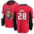 Ottawa Senators #28 Paul Carey Fanatics Branded Red Home Breakaway NHL Jersey