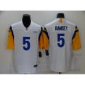 Los Angeles Rams #5 Jalen Ramsey Nike White Alternate Limited Jersey