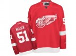 Detroit Red Wings #51 Frans Nielsen Authentic Red Home NHL Jersey