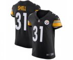 Pittsburgh Steelers #31 Donnie Shell Black Team Color Vapor Untouchable Elite Player Football Jersey