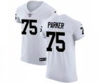 Oakland Raiders #75 Brandon Parker White Vapor Untouchable Elite Player Football Jersey