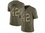 Seattle Seahawks #42 Delano Hill Limited Olive Camo 2017 Salute to Service NFL Jersey