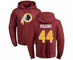Washington Redskins #44 John Riggins Maroon Name & Number Logo Pullover Hoodie