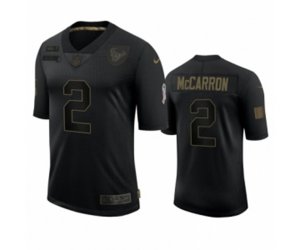 Houston Texans #2 AJ McCarron Black 2020 Salute to Service Limited Jersey