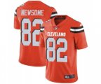 Cleveland Browns #82 Ozzie Newsome Orange Alternate Vapor Untouchable Limited Player Football Jersey