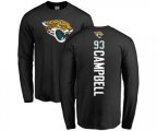 Jacksonville Jaguars #93 Calais Campbell Black Backer Long Sleeve T-Shirt