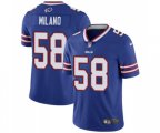 Buffalo Bills #58 Matt Milano Royal Blue Team Color Vapor Untouchable Limited Player Football Jersey