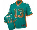 Miami Dolphins #13 Dan Marino Elite Aqua Green Drift Fashion Football Jersey