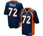 Denver Broncos #72 Garett Bolles Game Navy Blue Alternate Football Jersey