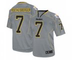 Pittsburgh Steelers #7 Ben Roethlisberger Elite Lights Out Grey Football Jersey