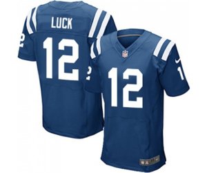 Indianapolis Colts #12 Andrew Luck Elite Royal Blue Team Color Football Jersey