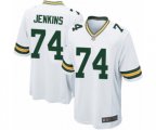 Green Bay Packers #74 Elgton Jenkins Game White Football Jersey