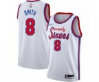 Philadelphia 76ers #8 Zhaire Smith Swingman White Hardwood Classics Basketball Jersey