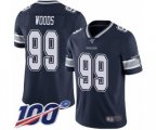 Dallas Cowboys #99 Antwaun Woods Navy Blue Team Color Vapor Untouchable Limited Player 100th Season Football Jersey