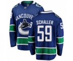Vancouver Canucks #59 Tim Schaller Fanatics Branded Blue Home Breakaway NHL Jersey