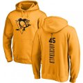 Pittsburgh Penguins #45 Josh Archibald Gold One Color Backer Pullover Hoodie