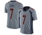 Denver Broncos #7 John Elway Limited Silver Inverted Legend Football Jersey