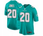 Miami Dolphins #20 Reshad Jones Game Aqua Green Team Color Football Jersey