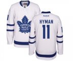 Toronto Maple Leafs #11 Zach Hyman Authentic White Away NHL Jersey