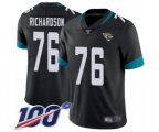 Jacksonville Jaguars #76 Will Richardson Black Team Color Vapor Untouchable Limited Player 100th Season Football Jersey