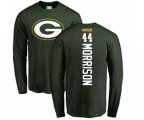 Green Bay Packers #44 Antonio Morrison Green Backer Long Sleeve T-Shirt